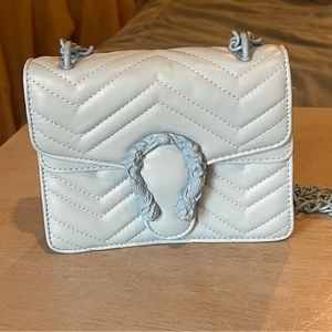 Baby blue handbag - never used!!